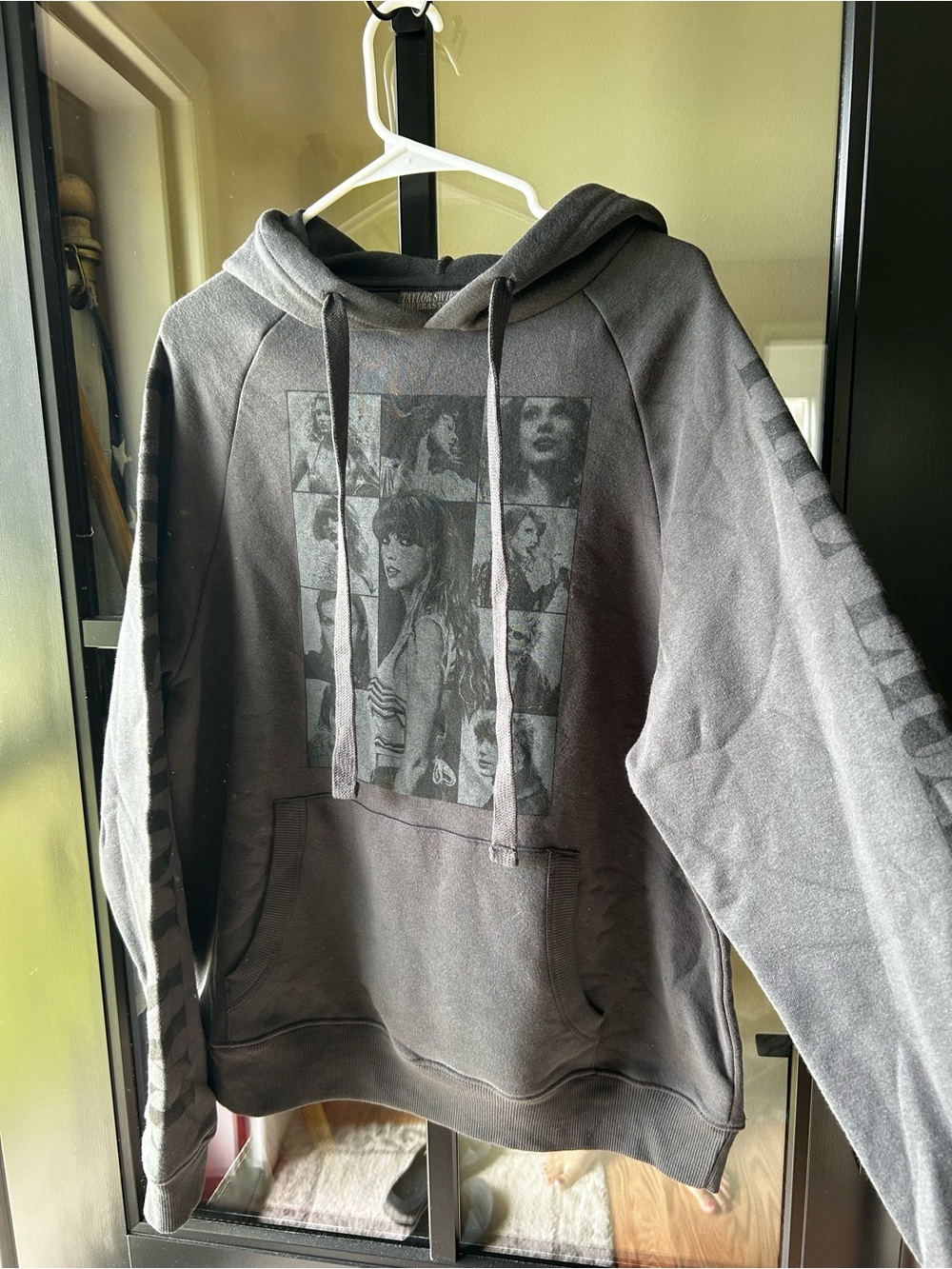 Gray Taylor Swift “Eras Tour” Pullover Hoodie - Men's Shirt